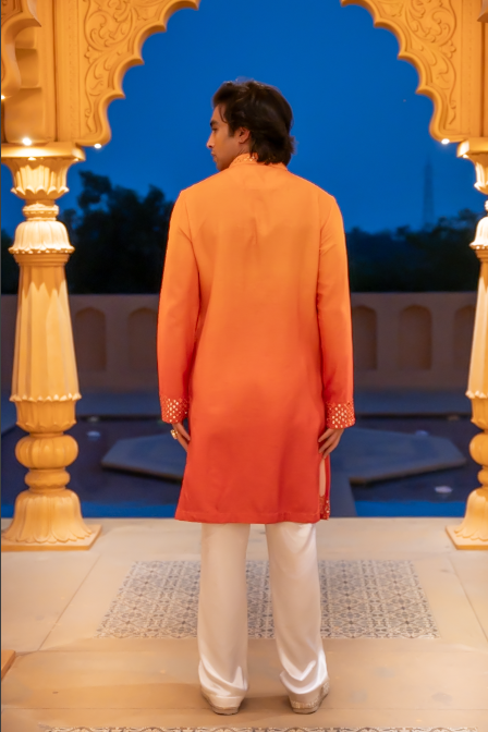 Sunset Mirror Silk Kurta Set