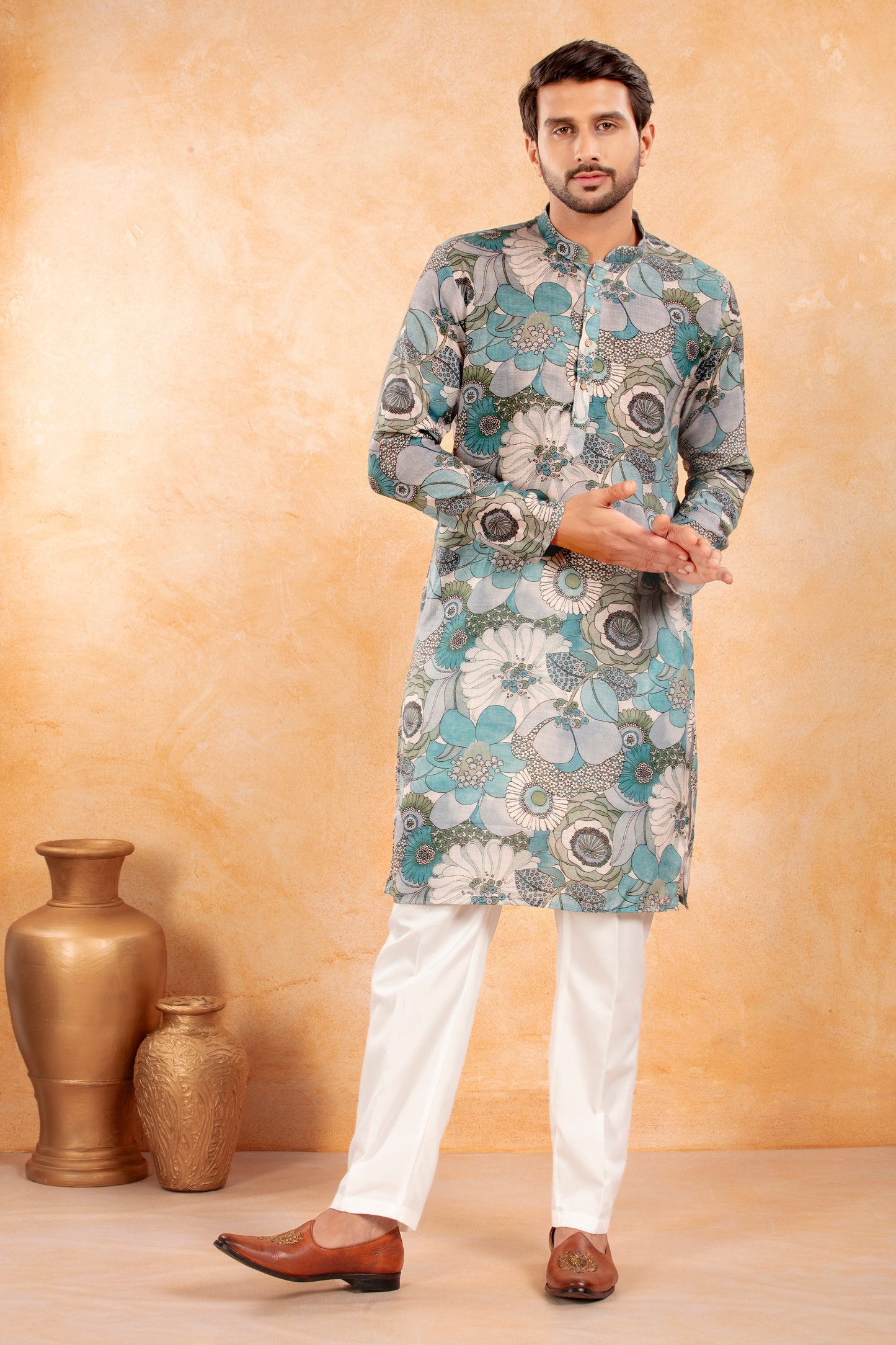 Sky Bloom Kurta Set