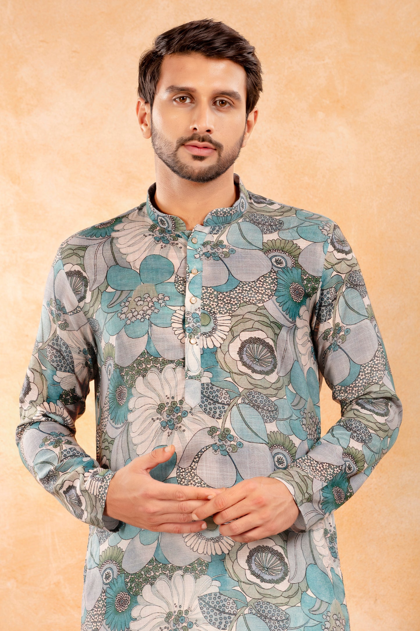 Sky Bloom Kurta Set