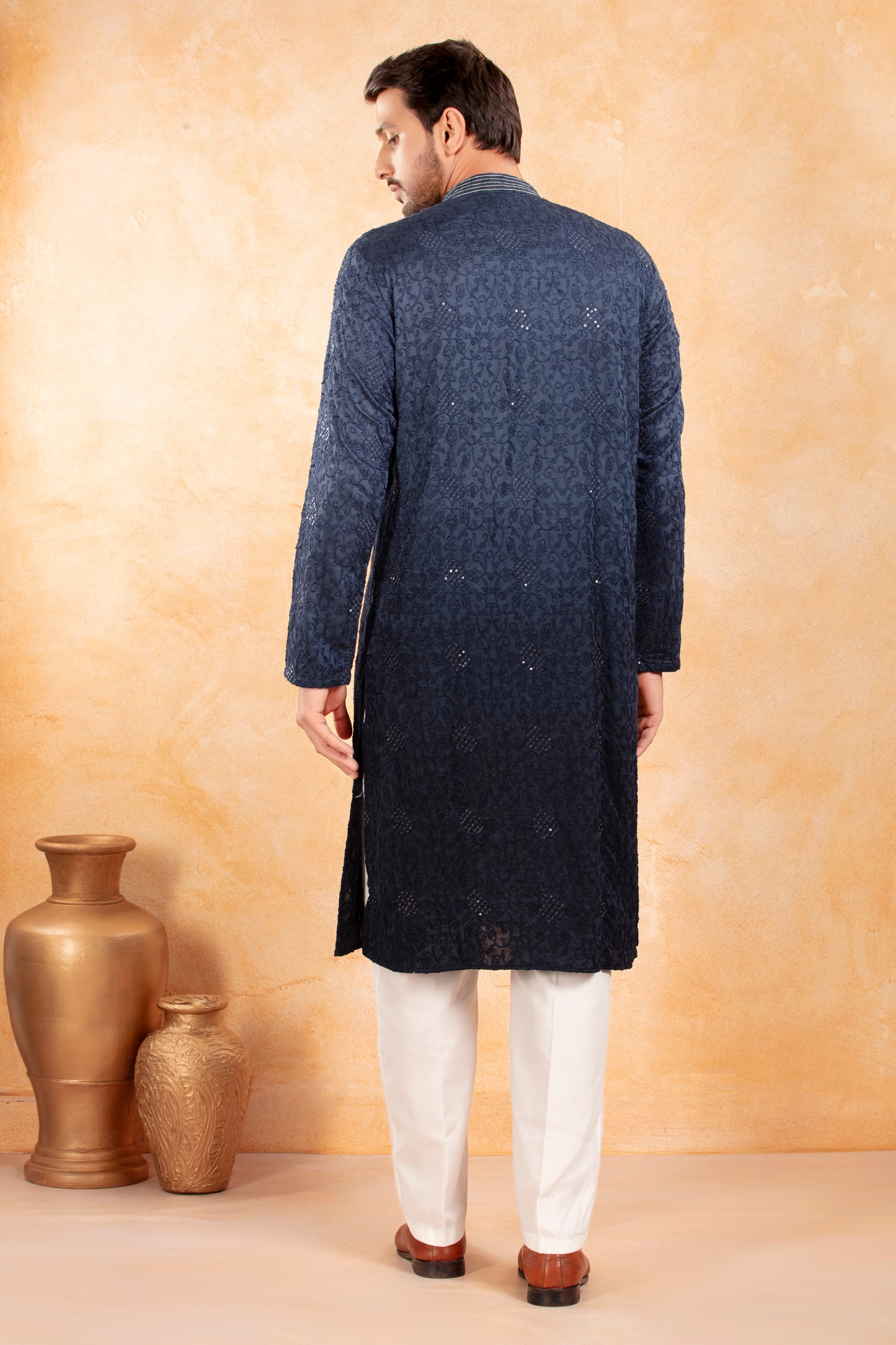 Midnight Fade Ombre Kurta Set