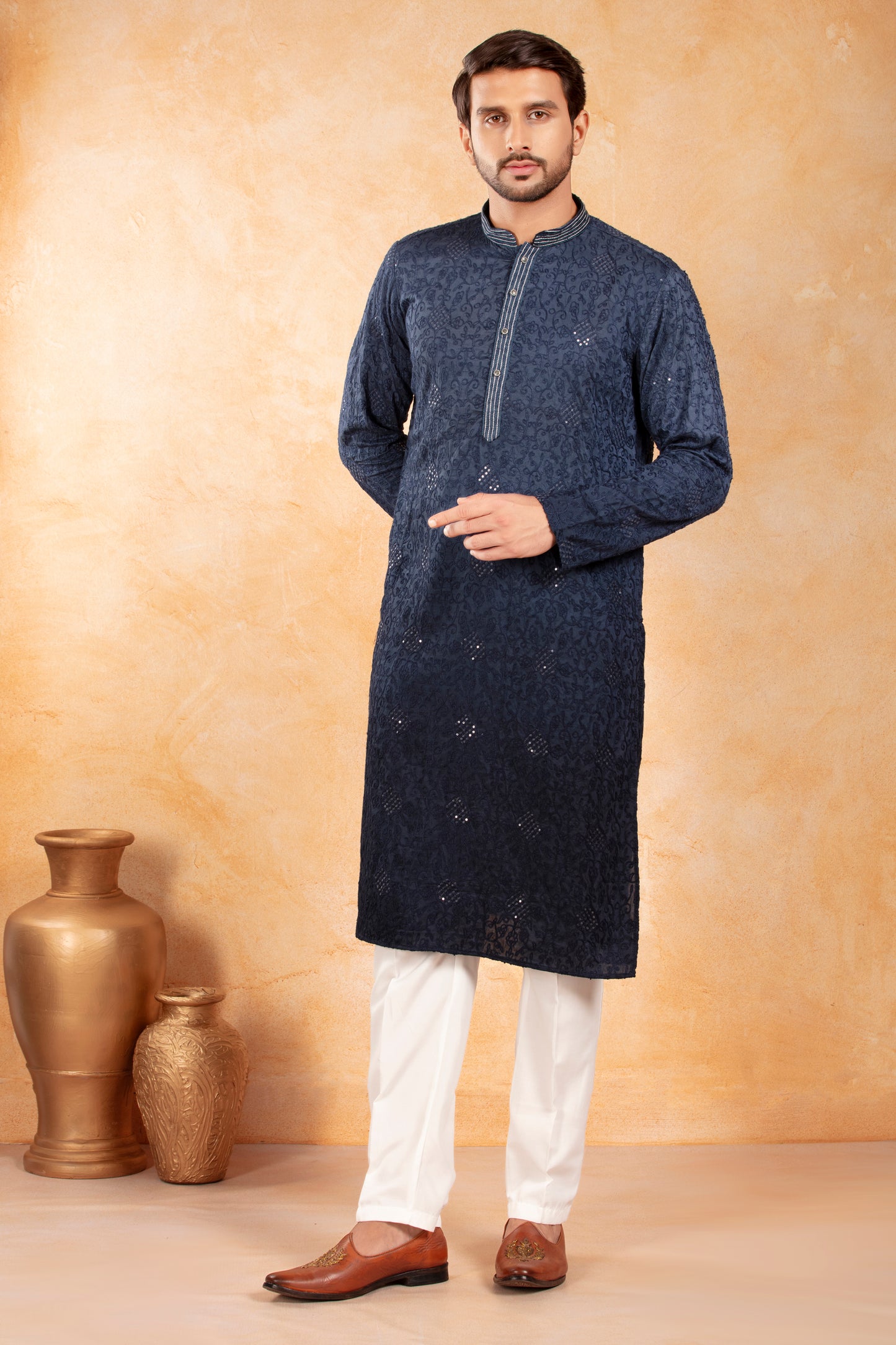 Midnight Fade Ombre Kurta Set