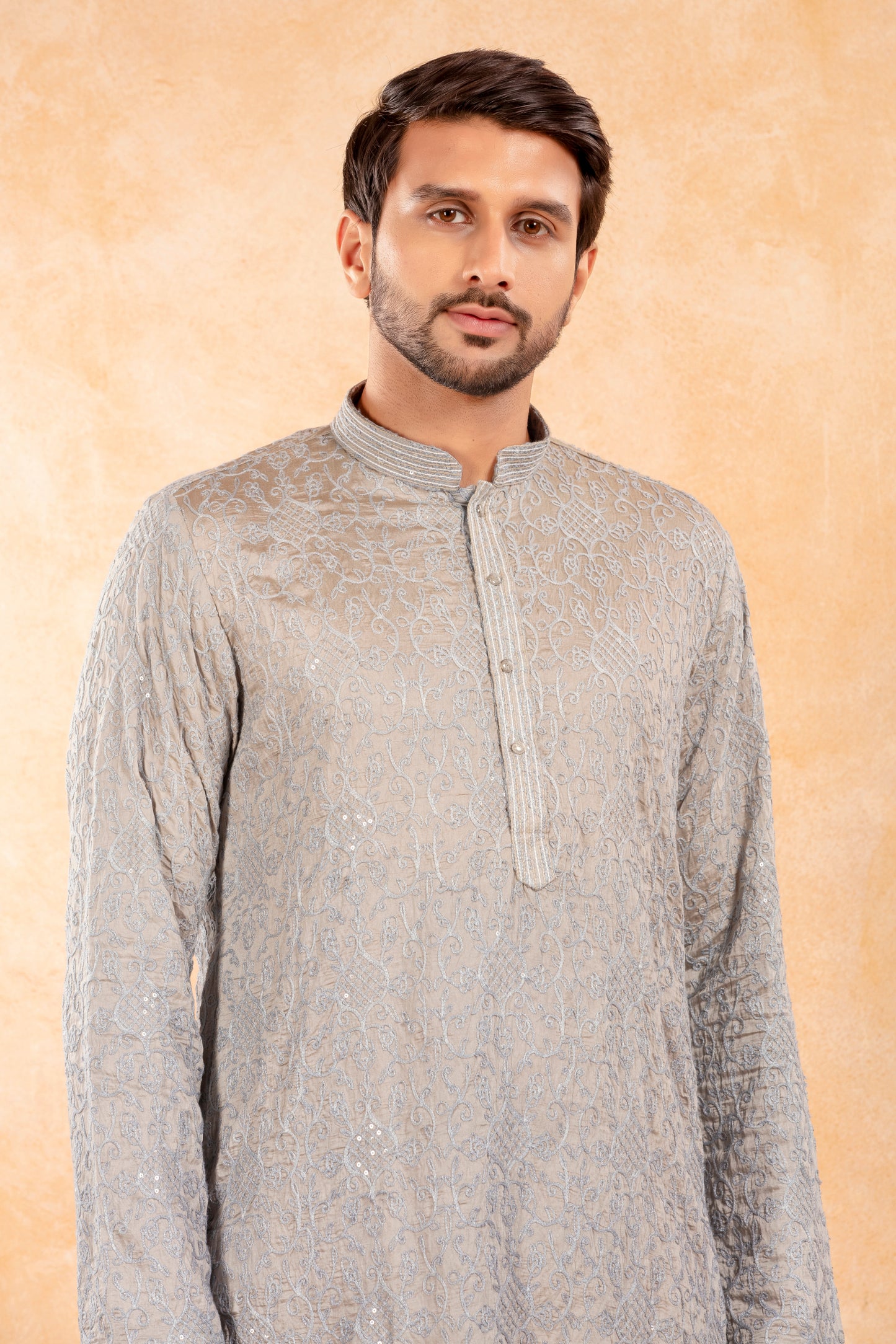 Steel Mist Ombre Kurta Set