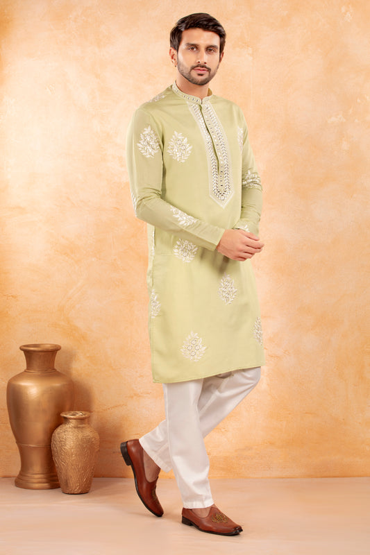 Pistachio Gleam Kurta Set