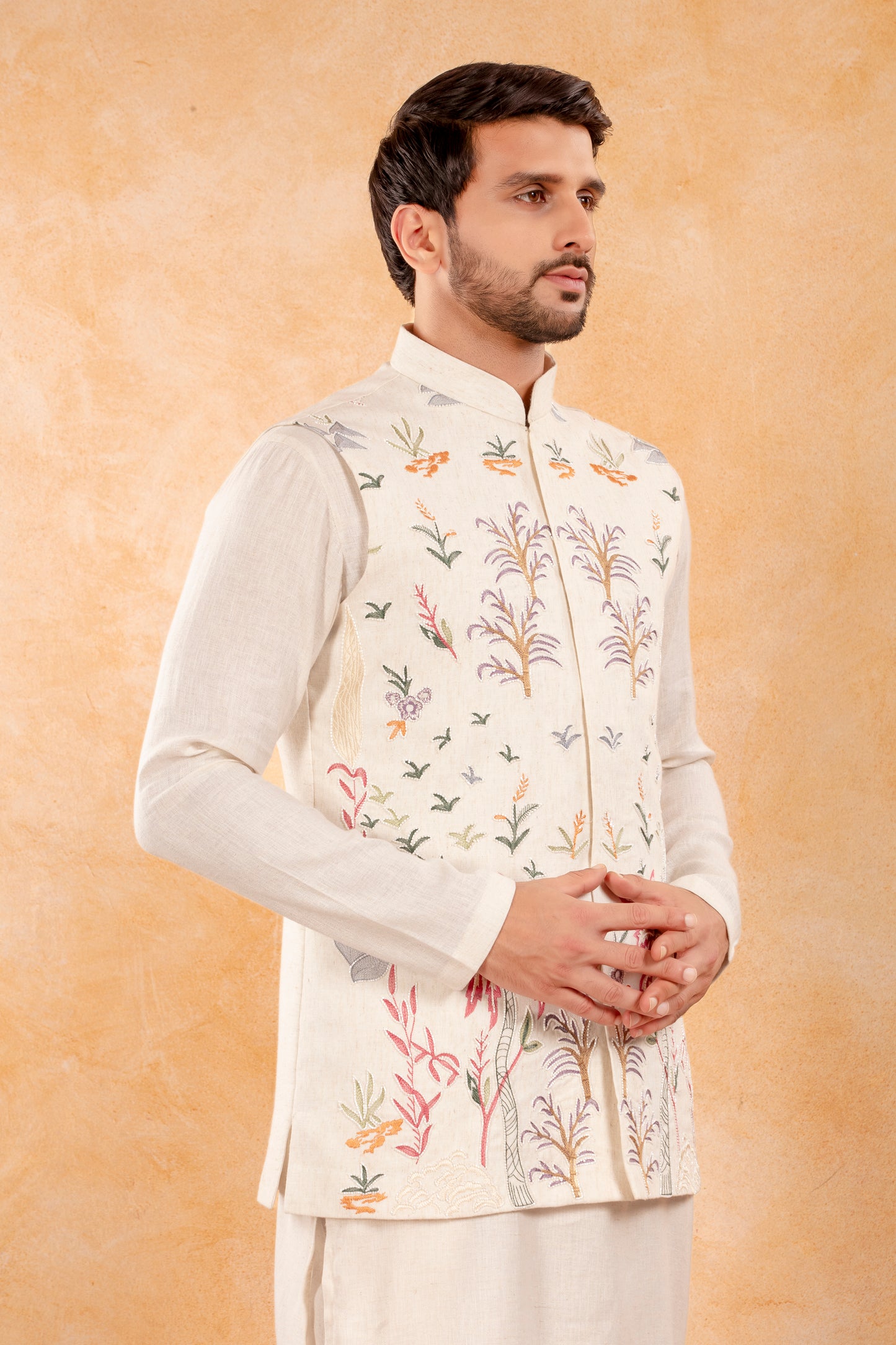 Ivory Nehru Kurta Set
