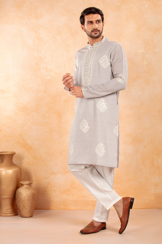 Grey Gleam Kurta Set