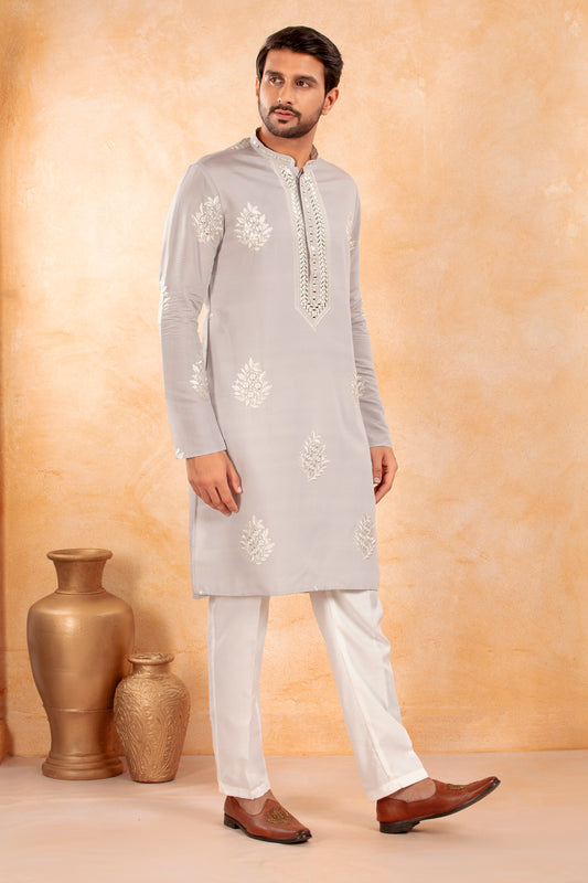 Grey Gleam Kurta Set