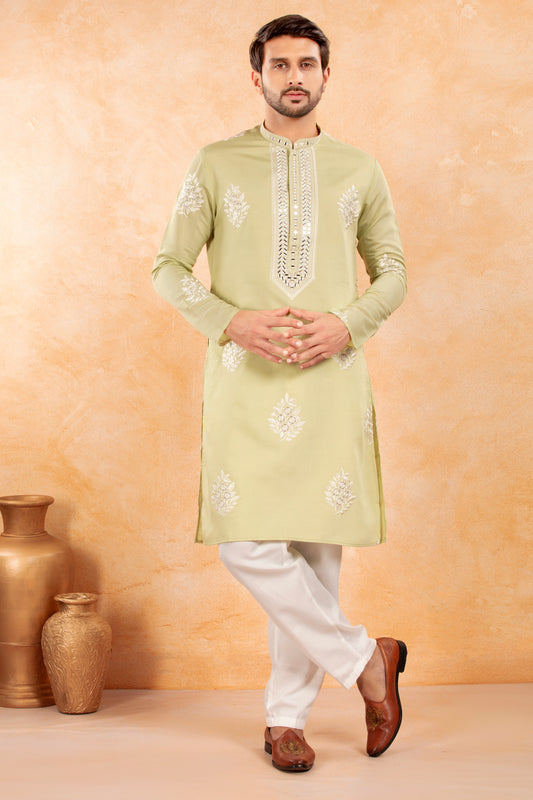 Pistachio Gleam Kurta Set