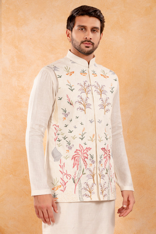 Ivory Nehru Kurta Set