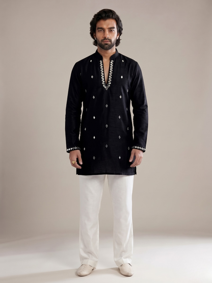THE ECLIPSE BLACK MIRROR KURTA