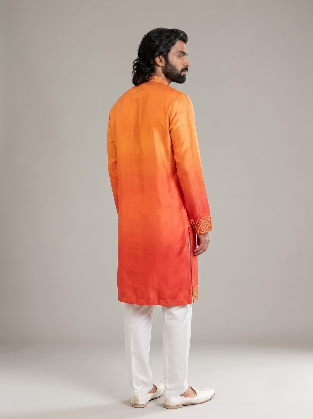 SUNSET MIRROR SILK KURTA