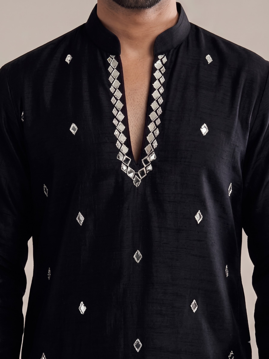 THE ECLIPSE BLACK MIRROR KURTA
