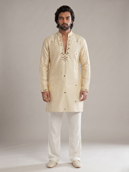 IVORY AURA MIRROR KURTA