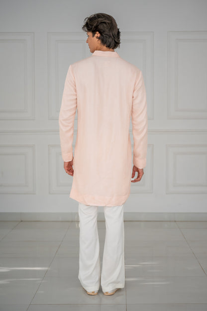 Powder Pink Jal Kurta Set