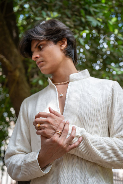 Ivory Jal Kurta Set