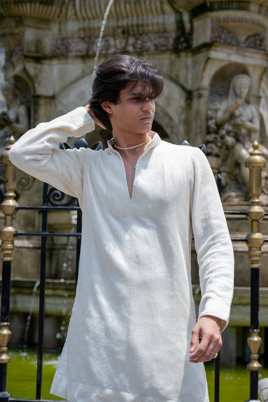 Ivory Jal Kurta Set